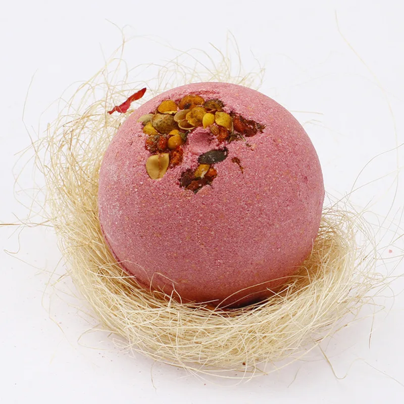 Joyous Albizia Flower & Lily Essential Oil Bubble Bath Balls Beauty Salon SPA Bath Bombs for Relaxing Hydrotherapy