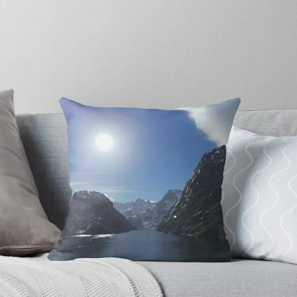 

The Trollfjord - Lofoten Islands - Norway Throw Pillow Pillow Decor Pillow Covers Decorative Decorative pillowcase