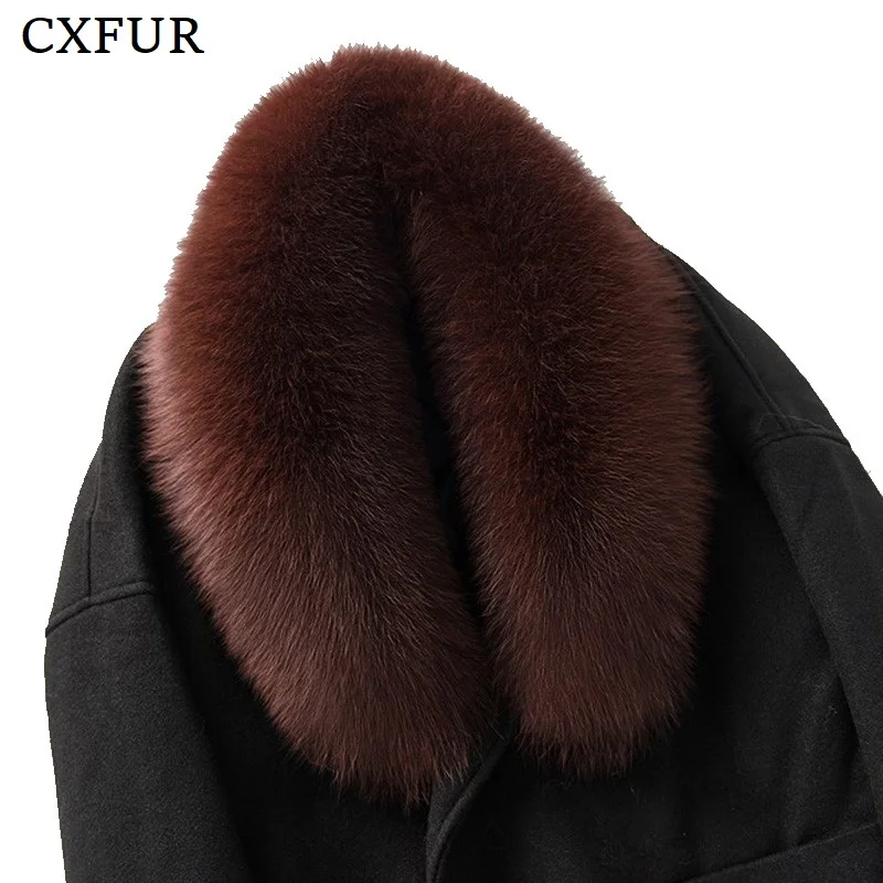 

Winter Ladies Favorable Furry Outfit Real Fox Fur Scarf Collar CX-A-78