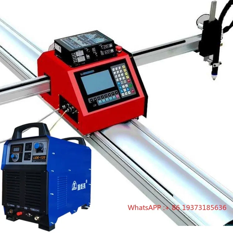 Máquina de corte por plasma CNC portátil 220V para uso industrial de acero metálico con antorcha operada por AutoCAD
