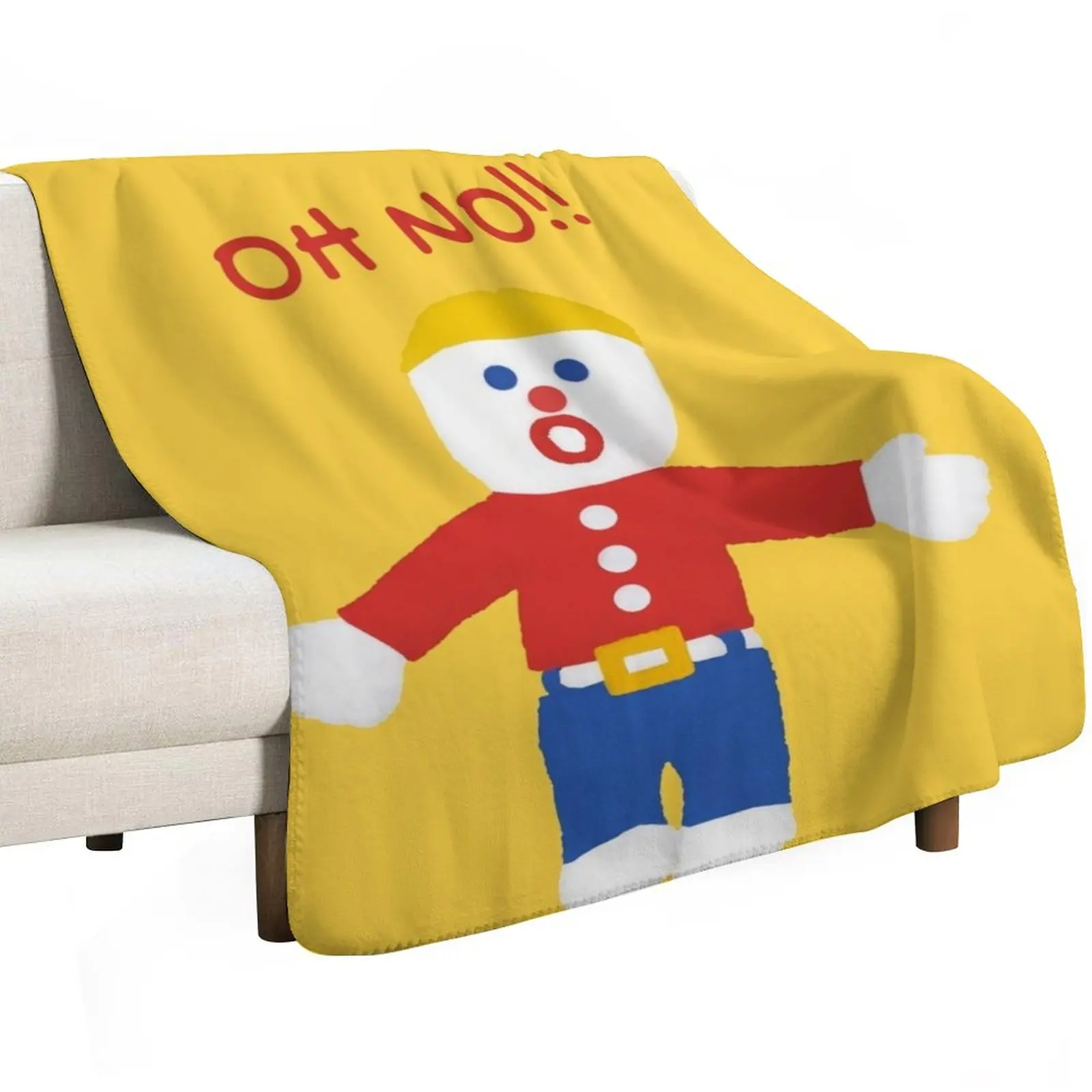 Oh no!!! mr. bill Throw Blanket Bed Fashionable Weighted Decorative Sofas Sofa Throw Flannel Fabric Large Blankets