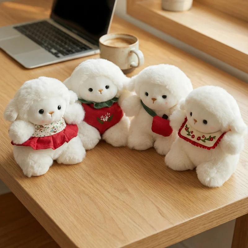 ミニ漫画ぬいぐるみドレスアップ小さな象ふわふわ小さな羊ぬいぐるみデスクトップオーナム学習用おもちゃ人形ギフト