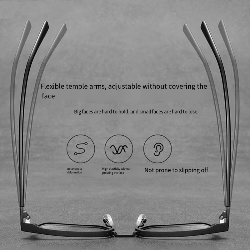 Men's Ultra-light Flexible TR90 Half Spectacles Frame