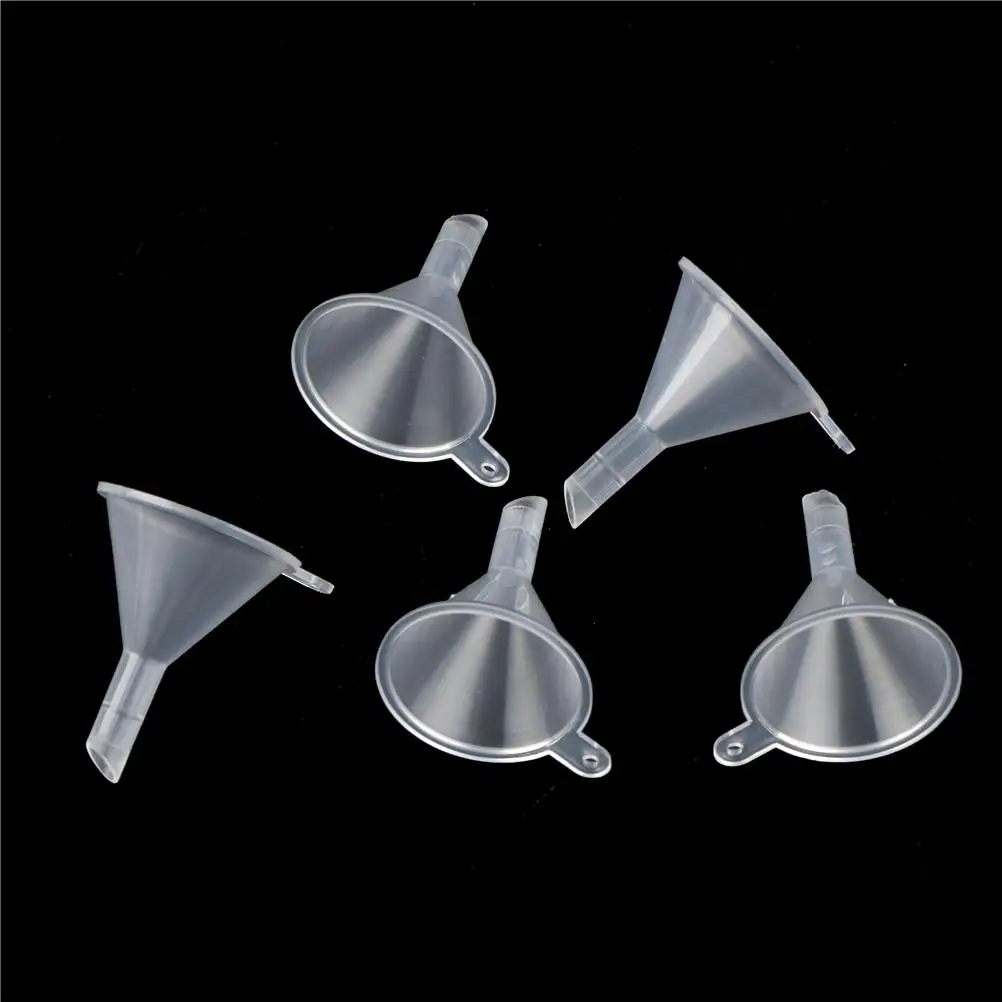 5/10pcs Mini Transparent Funnel Kitchen Cozinha Cooking Accessories Gadgets Perfume Emulsion Packing Auxiliary Tool