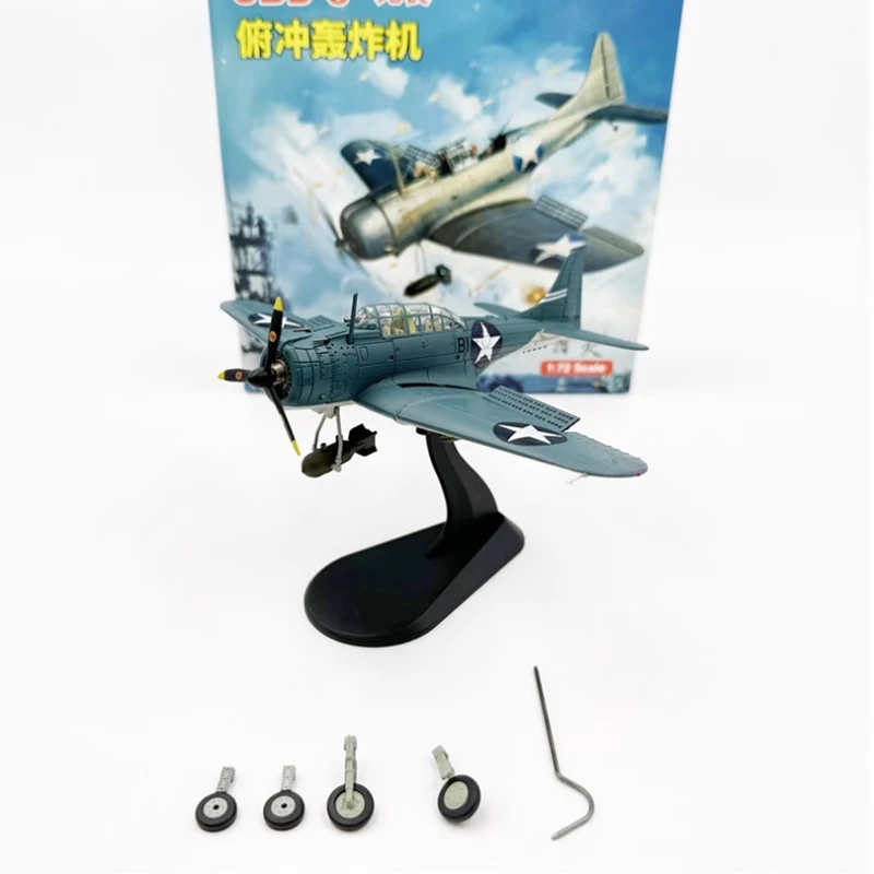 Diecast Metal Alloy 1:72 Scale SBD SBD-3 B5N 97 Midway Dauntless Bomber Fighter Aircraft Replica Model Toy For Collection