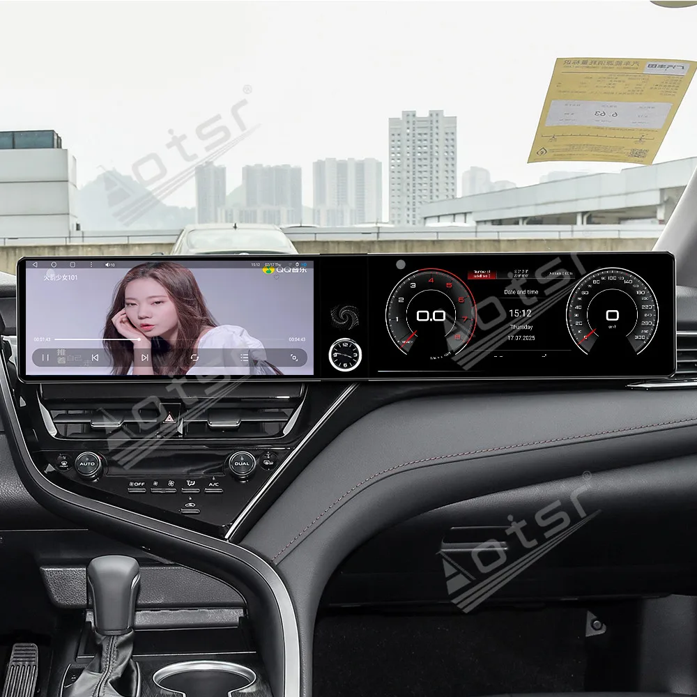 

Двойной 12,3-дюймовый Android 13 для Toyota Camry 2019-2023, автомобильный GPS-навигатор, CarPlay, чип Qualcomm HD, головное устройство с сенсорным экраном