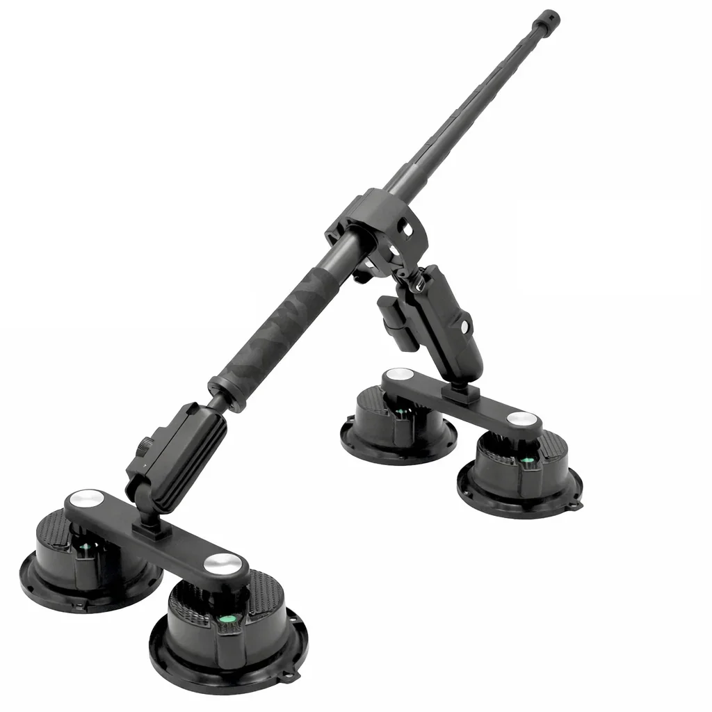 Support de fixation par ventouse pour voiture pour Insta360 x5, x4, x3, x2, One RS, R pour caméra GoPro, kit de fixation par ventouse pour caméras d'action, perche à selfie