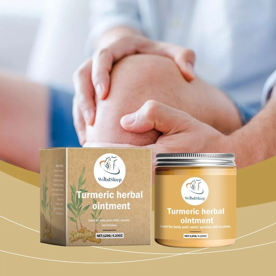 WoodSleep Creme de cuidados com cúrcuma esfregar esfregar joelho corpo cuidados com a pele creme de ervas