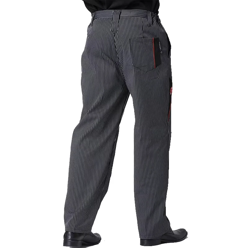 Pantaloni da cucina Pantaloni cargo Catering Lavoro da cucina Pantaloni larghi Abiti da mensa Vita fiorita da elastico per abbigliamento da lavoro da chef