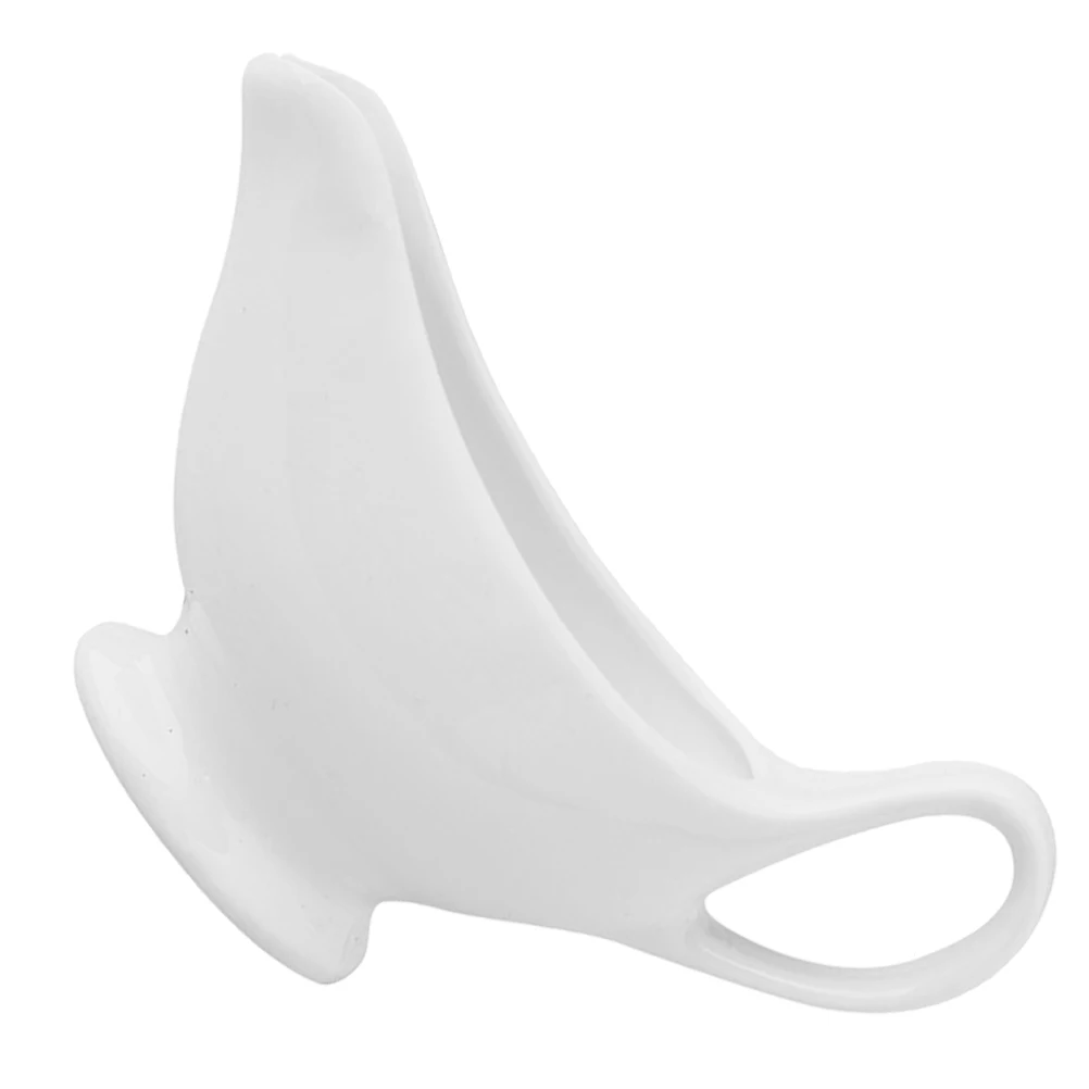

1Pcs Portable Ceramic Sauce Boat Light Weight Easy Carry Store Practical Use Gravy Boats Condiment Boats Seasoning Boat
