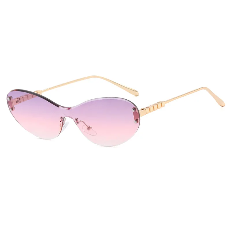 

Withyoo 2025 Rimless Sunglasses for Women Small Frame UV400 Fashion Eyewear Girls Vacation Goggles