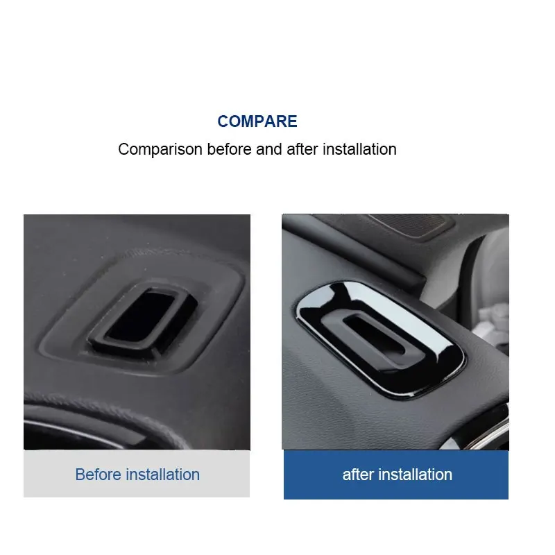 For Volvo XC40 C40 instrument panel decoration accessories Black car sticker car styling