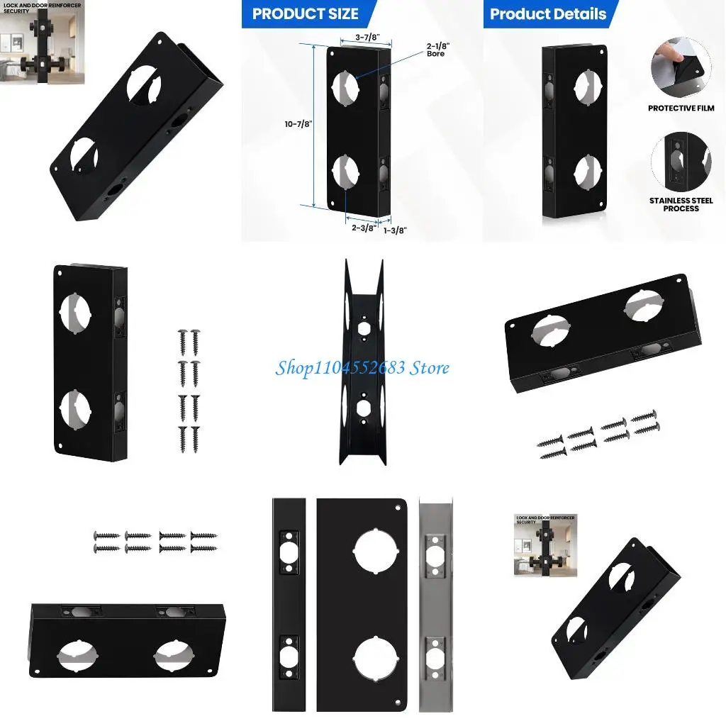 

Y6GD Heavy Type Double Hole Stainless Steel Security Plate Entry Door Durability