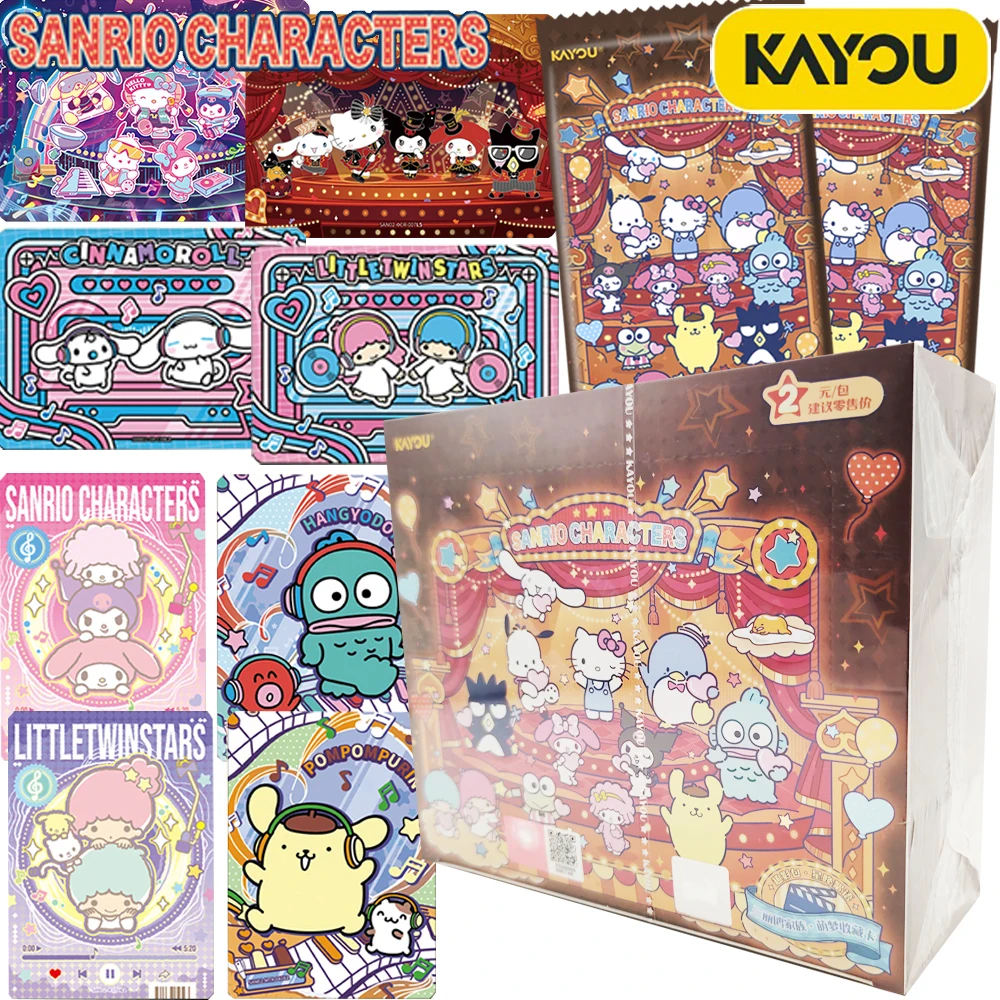 Official KAYOU Sanrio Characters Cards Popular Anime Cartoon IP Stars SR UR MR Exquisite Hobbies Trading Cards Toy Birthday Gift