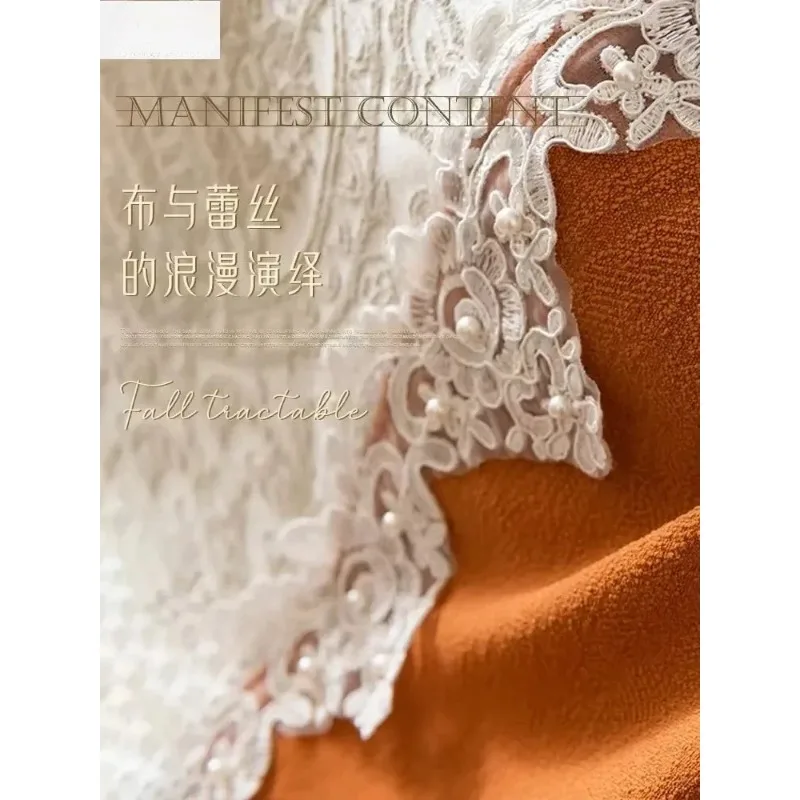 

French Lace Luxury Curtains for Living Room Dining Bedroom Cortinas Embossed Beige Balcony Window Blackout Room White Tulle