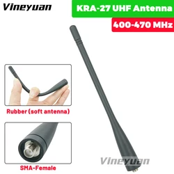 KRA-27 5.8 pouces UHF 400-470MHz antenne pour Kenwood TK360 TK370 TK380 TK390 TK-3100 TK-3107 savoirs traditionnels 3118 TK-3140 TK-3160 savoirs traditionnels 3200