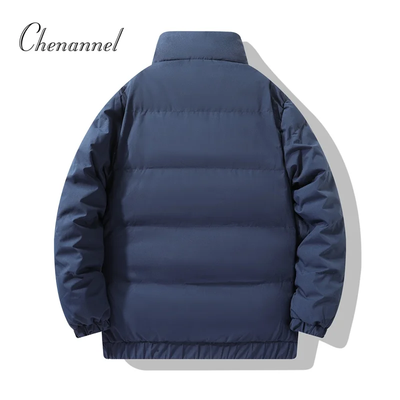 Abbigliamento imbottito in cotone da uomo autunno e inverno giacca imbottita in cotone ispessito alla moda vestiti da pane giacca con colletto rialzato