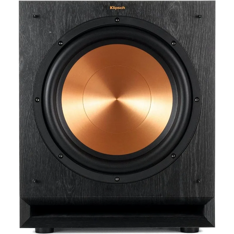 Subwoofer alimentado SPL-120 de 12 polegadas, preto