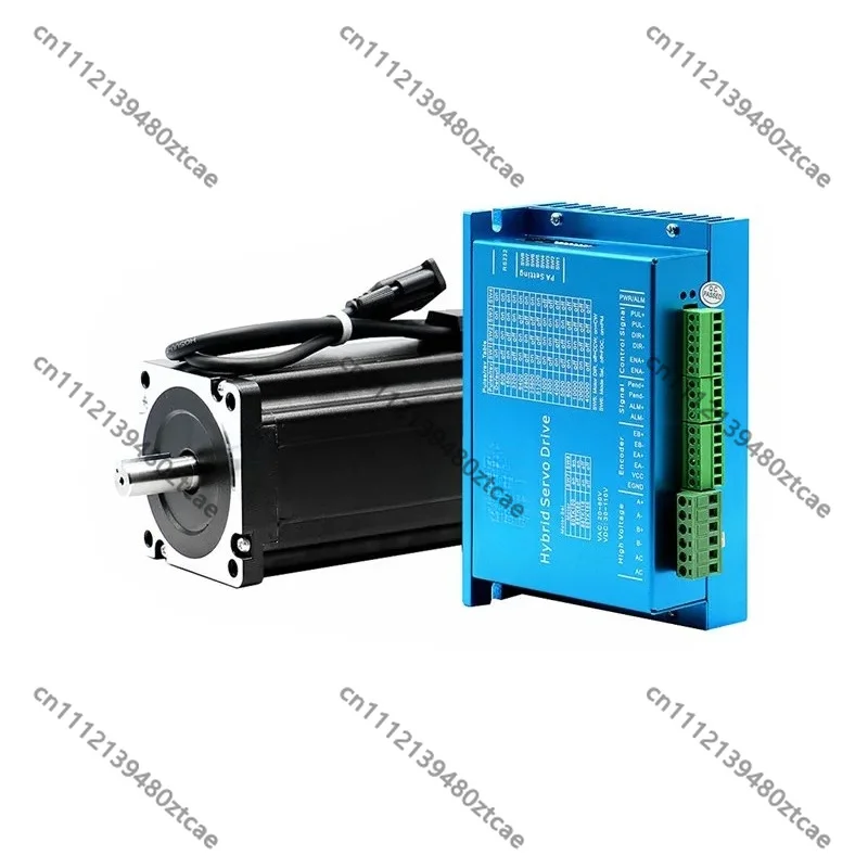 12Nm Nema34 86mm Closed Loop Stepper Motor Kit NMRV040 Worm Reducer Encoder Driver Power Supply CNC Equipment Parts
