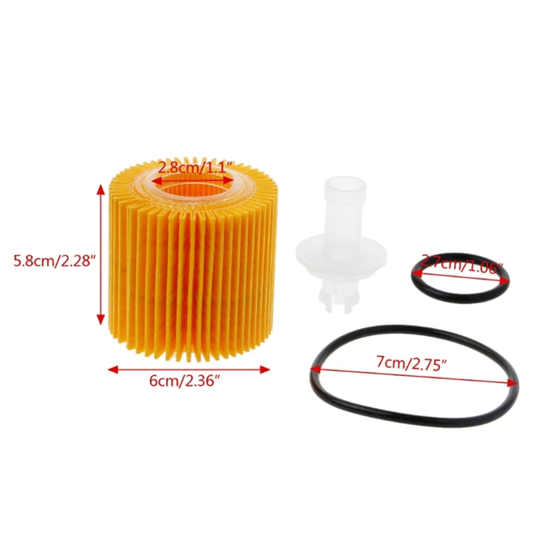 10Pcs Car Engine Oil Filters for Toyota C-HR 2018 2019 2.0L Pontiac Vibe 2009-2010 Corolla Prius 1.8L Filters 04152YZZA6