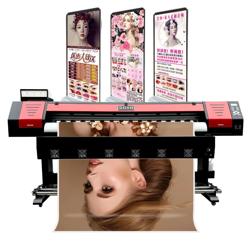 

Multi Size Available 0.7m 1.3m 1.6m 1.8m 2.5m 3.2m Large Format Eco Solvent Printer Vinyl Sticker Banner Roll Printing Machine