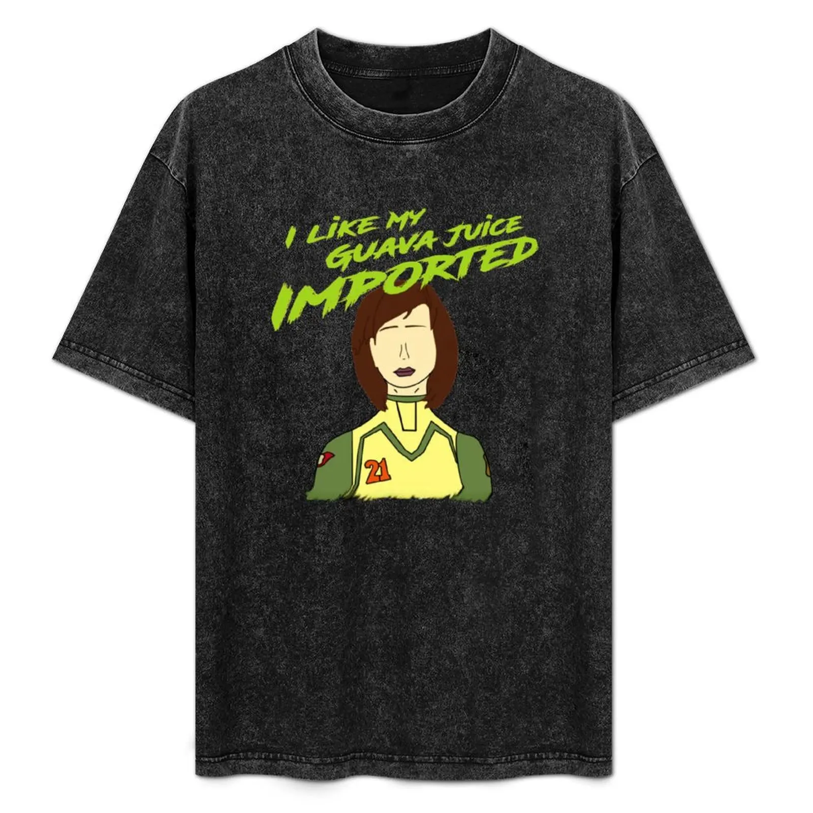 

Esmeralda Sanchez- I like my Guava Juice Imported T-Shirt Basic Simple Design Short Sleeve Shirt