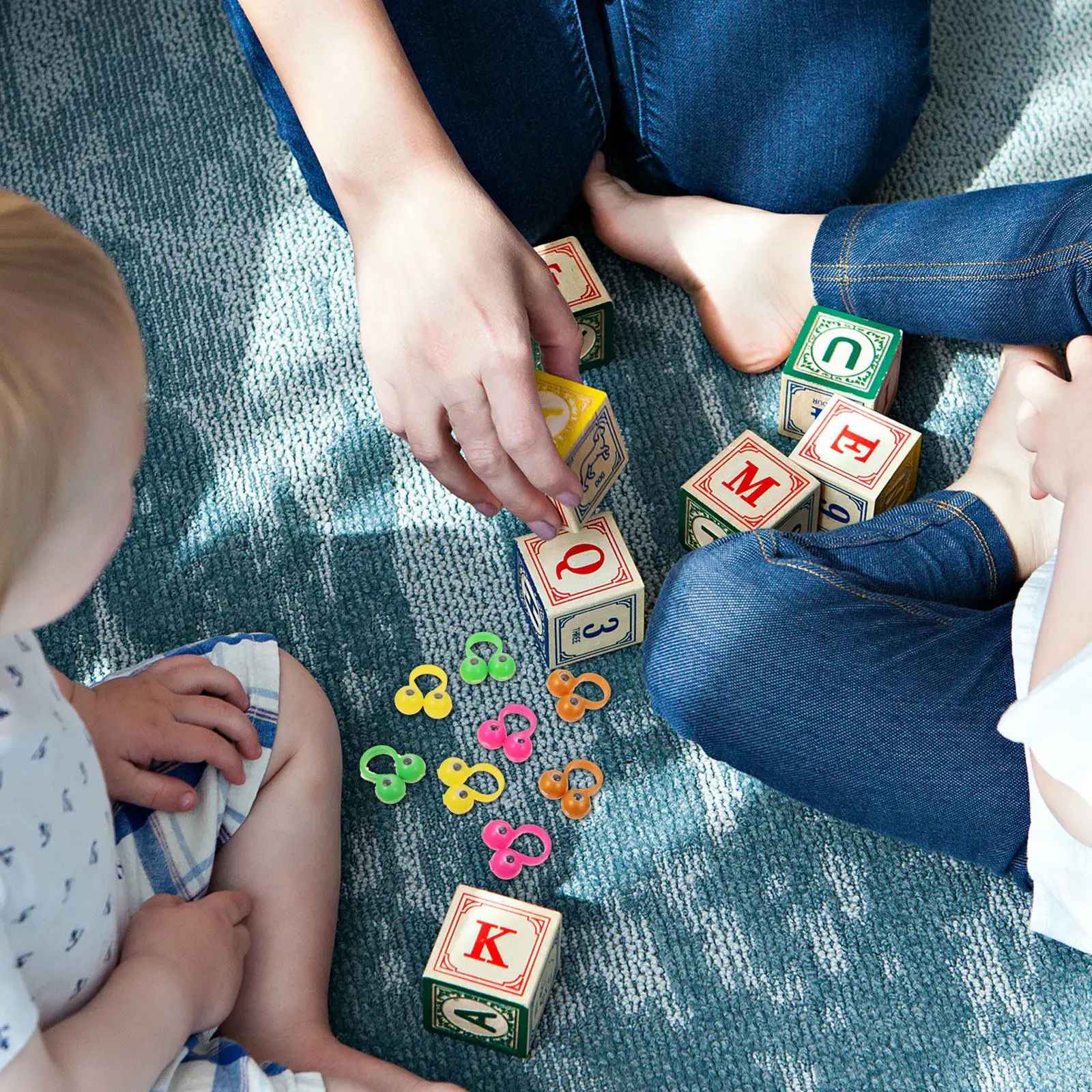 

50 шт. пальчиковых кукол-колец из гладкого пластика, разноцветные, для детей, для творческого обучения, рассказывания историй, театральных постановок, развивающих игр