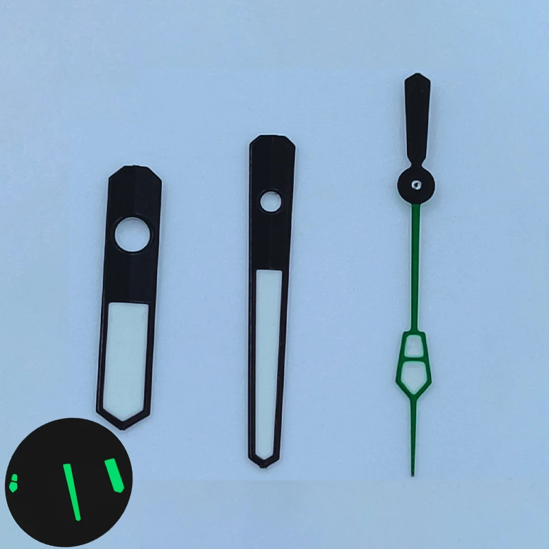 

Mod NH35 NH36 Watch Hands Green Luminous Hand Fits NH35 NH36 4R35 4R36 7S26 7S36 Movement SKX007 SKX009 Watches Pointers Kit