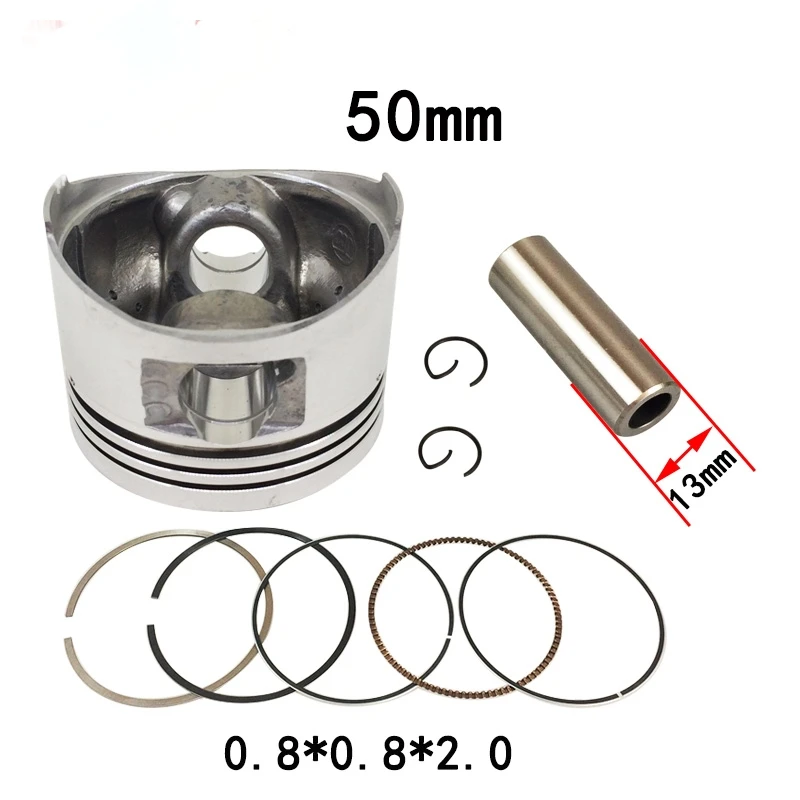 Motorcycle Scooter Engine 50mm Piston 13mm Pin 0.8mm Ring Gasket For Honda SPACY 110 DIO VISION 110 NSC 110 NSC110 KZL 2011-2016