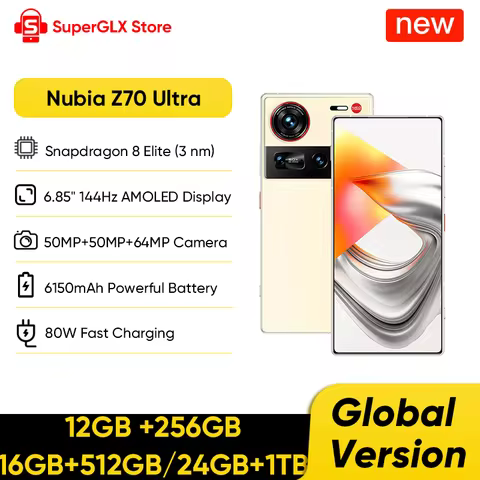 Global Version Nubia Z70 Ultra 5G Smartphone 6.85'...