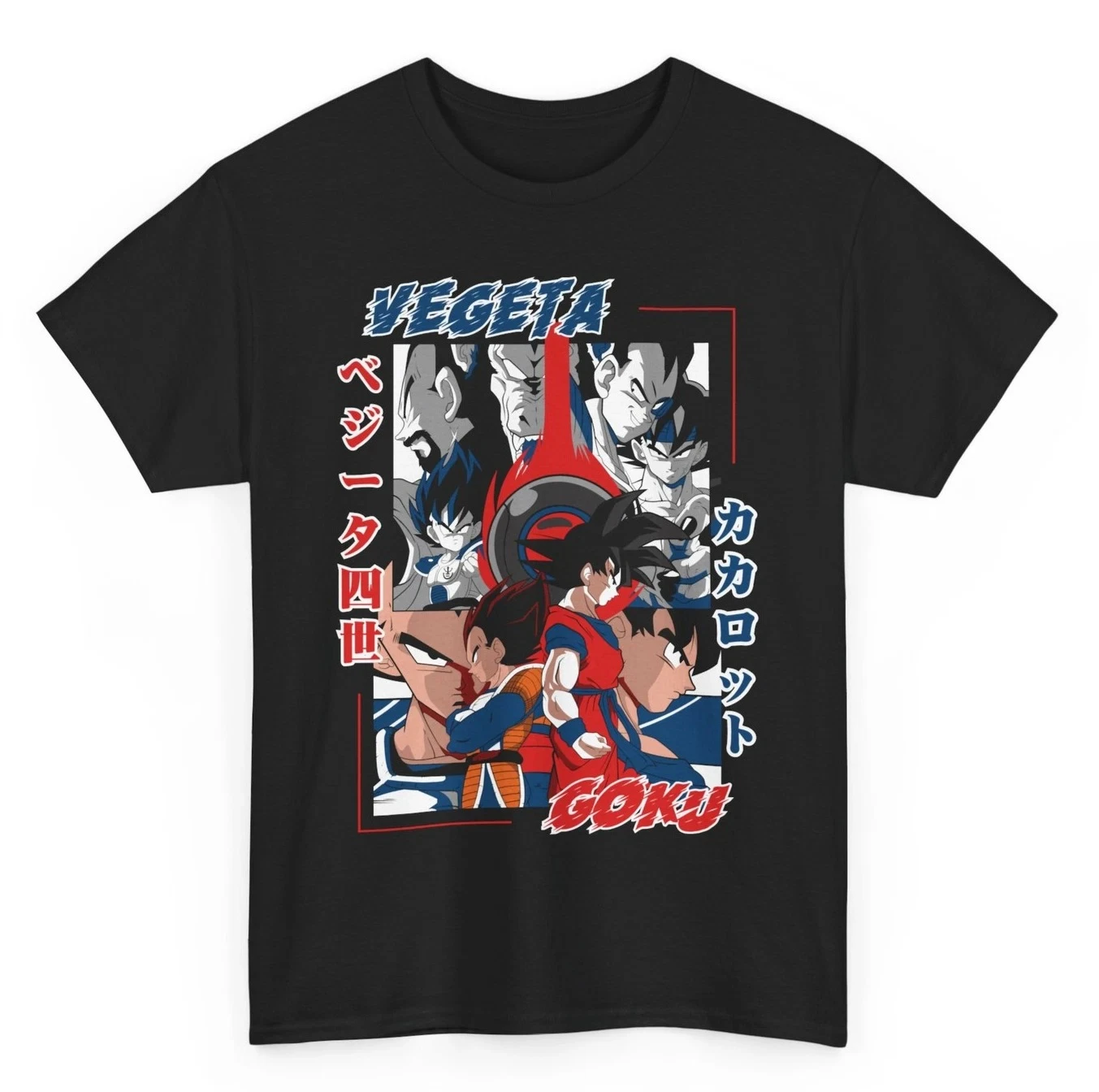 Koszulka Wojownik Saiyan: Goku kontra Vegeta, motyw bitwy z Dragon Ball - koszulka dla fanów, odpowiednia zarówno dla mężczyzn, jak i kobiet