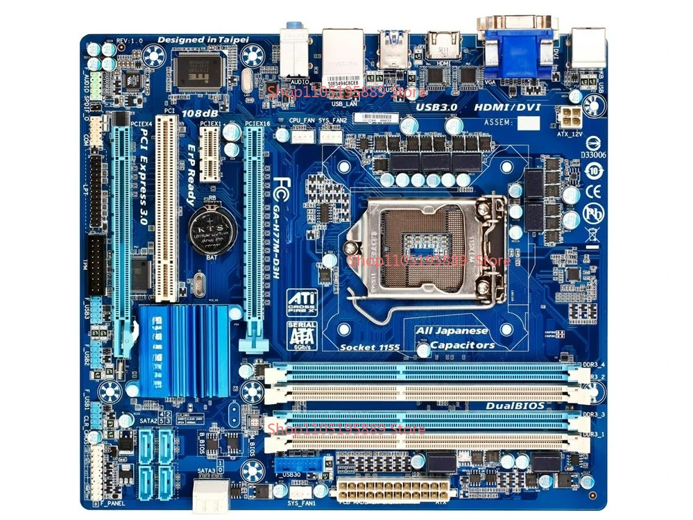 

Для Gigabyte H77M-D3H 1155-контактный I5 I7 H77 интегрированная маленькая плата с USB3.0 SATA3