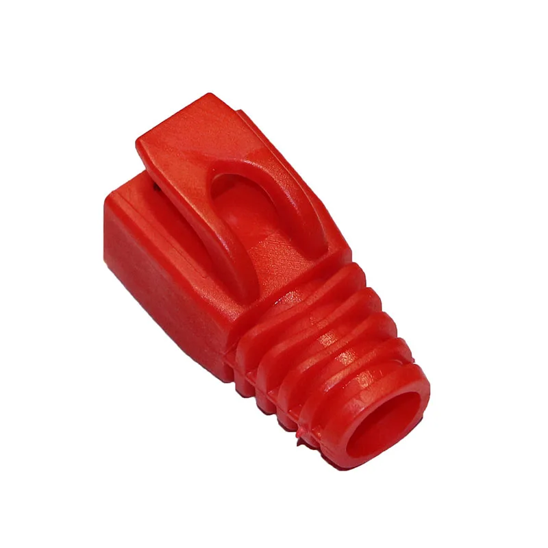 Cat7/Cat6A RJ45 Connector Boots for 7.5mm Cable | Heavy-Duty Strain Relief & Latch Protection | Multi-Color (50 Pcs/Bag)