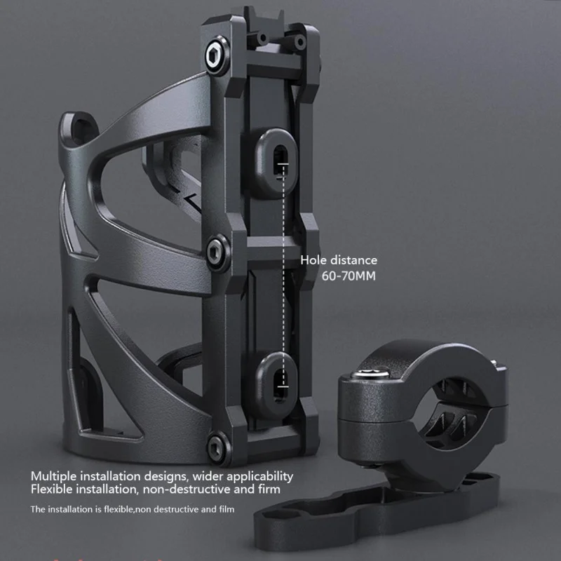 

Lightweight Aluminum Alloy Bike Water Cup Holder Durable Drink Cage with Screws And Tool Included for Cycling