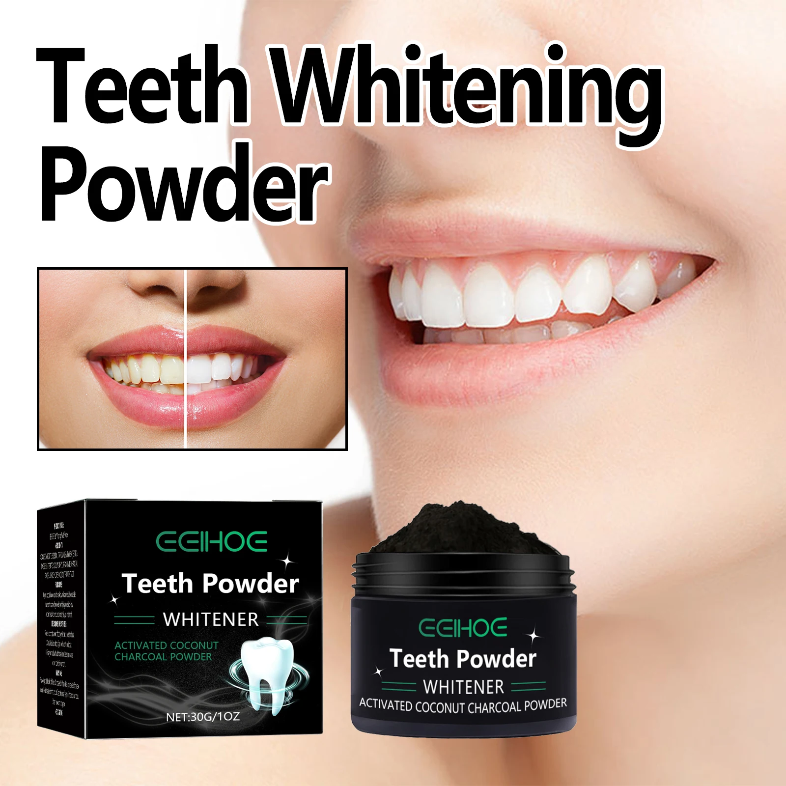 

Mint Fresh Toothpaste Powder Deep Cleansing Effectively Removes Dental Plaque Fresh Breath Prevent Bad Breath Tooth Powder 30g