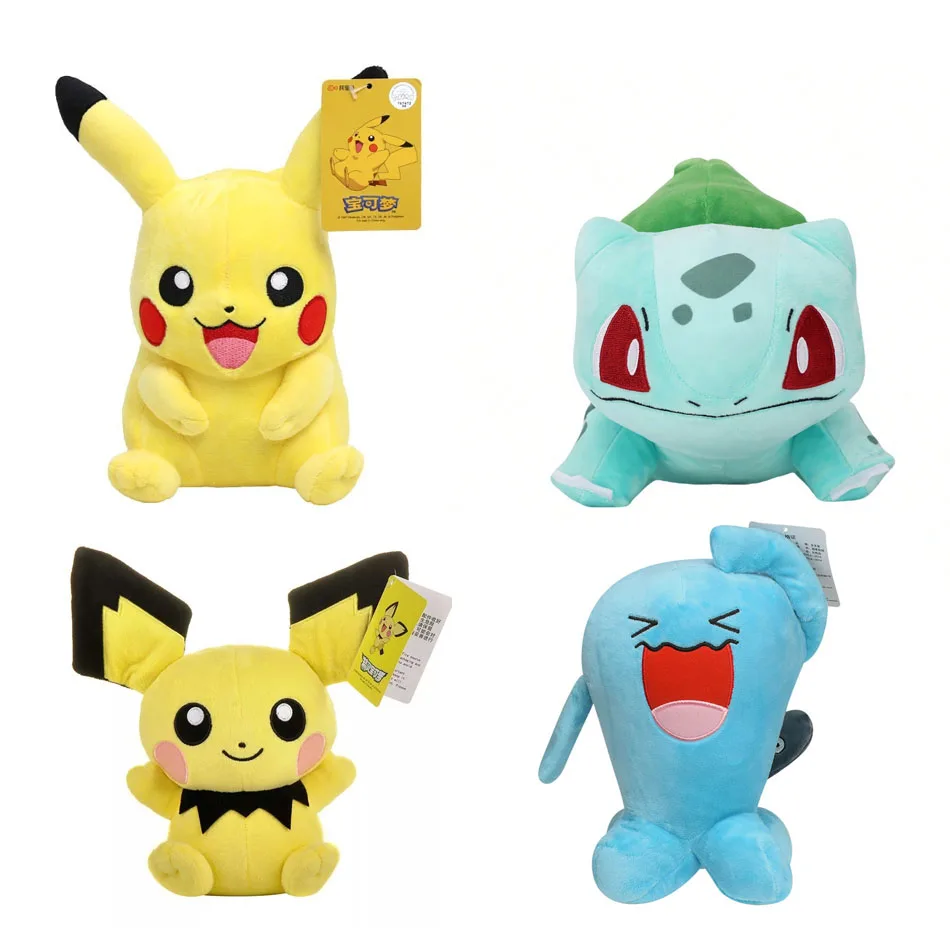 10pcs Pokémon Mimikyu Eevee Plush Stuffed Toy, Birthday Gift for Kids, Christmas, Anime Character Doll 7 Inches