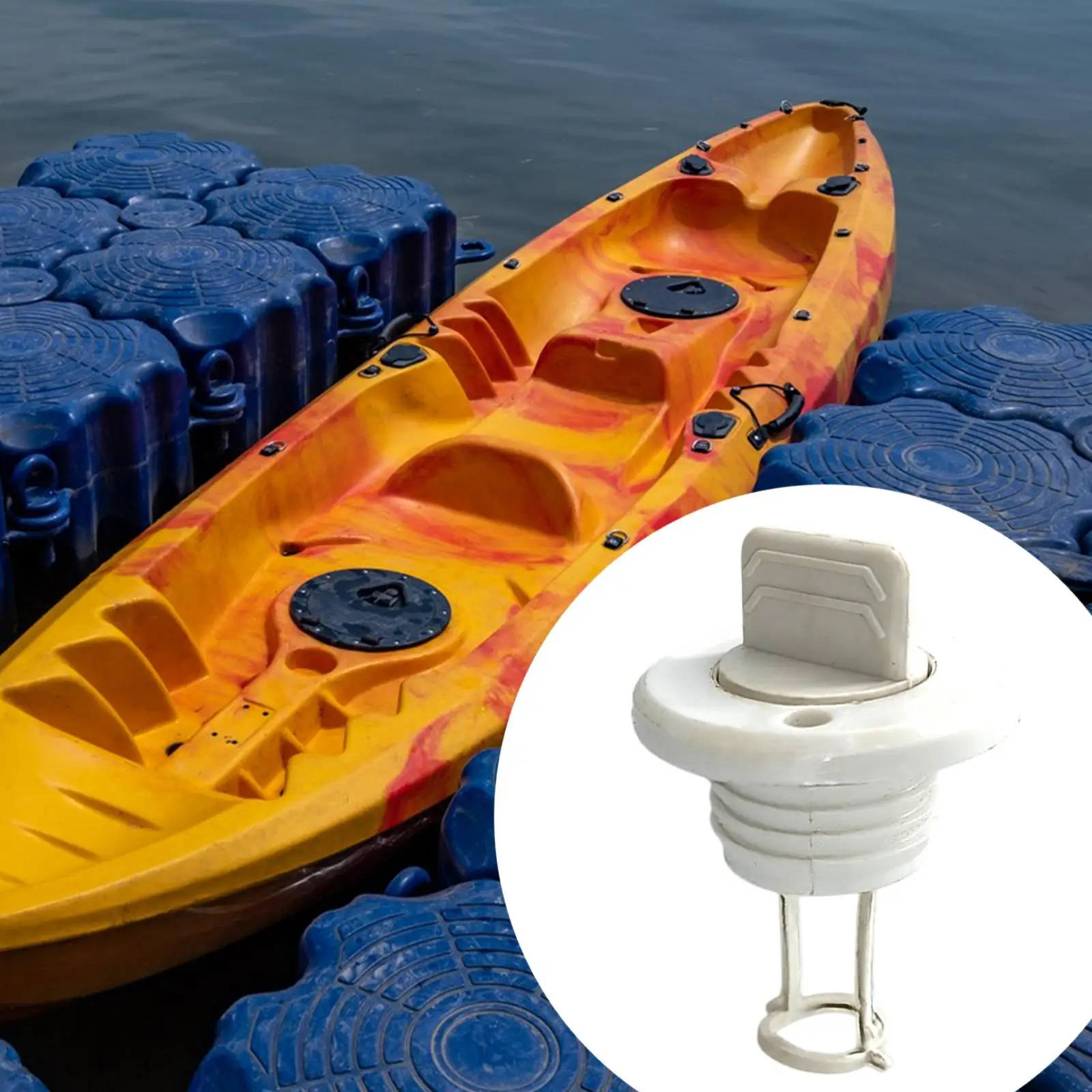 

Universal Nylon Hull Drain Plug Secure Water Seal Replacement Kayak Canoe Bilge Plug for Inflatable Boats