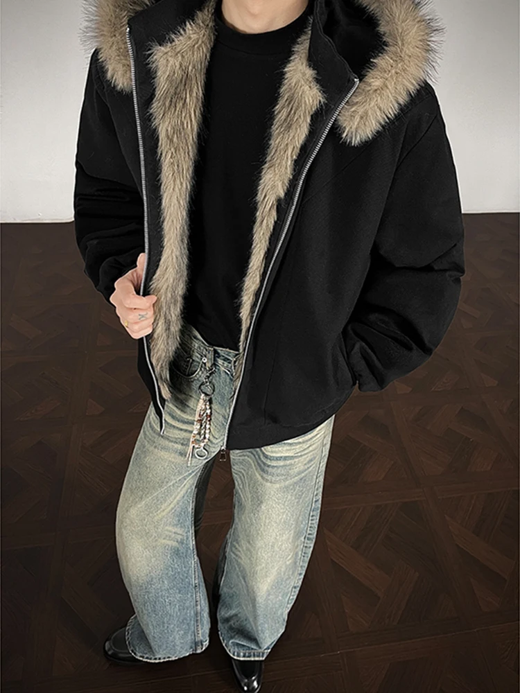 

Мужская зимняя парка American Sle Cleanfit, хлопковое пальто с капюшоном из искусственного меха, модная молодежная теплая зима...