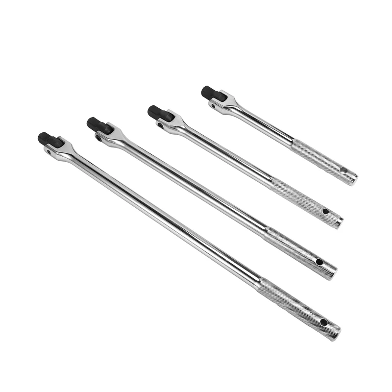 

4PCS 1/2Inch F Rod Wrench Socket 10/12/15/18Inch Torque Wrench Long Force Bar Activity Strong Lever Steering Handle