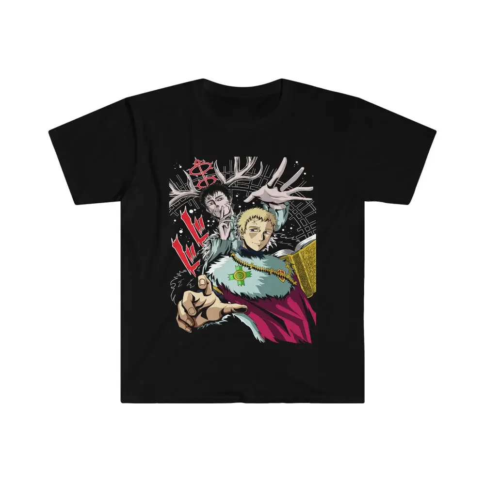 Black Clover Asta Yuno Anime Manga Unisex Tshirt T-Shirt Soft Tee