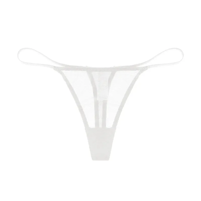 Sexy Lace Sheer Thong Panties Underwear Women's Low Waist G-String T-Pants Lingerie Panties See Through Mesh Underpants