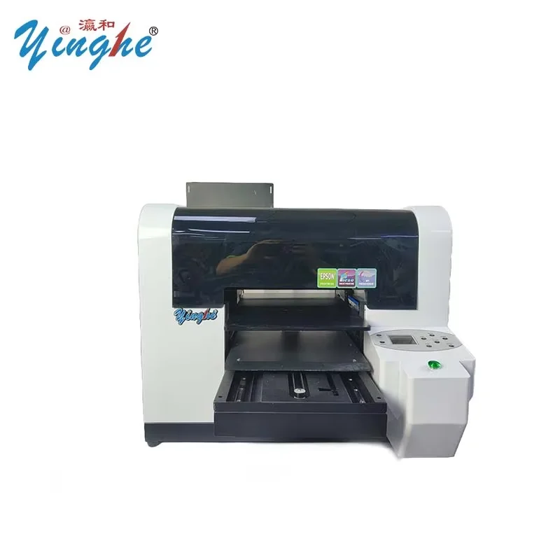 YH Industrial Fast Direct to Garment Printing Machines CMYKW Intelligent Ink-drop DTG Digital T-shirt for Any Colorful t Shirts