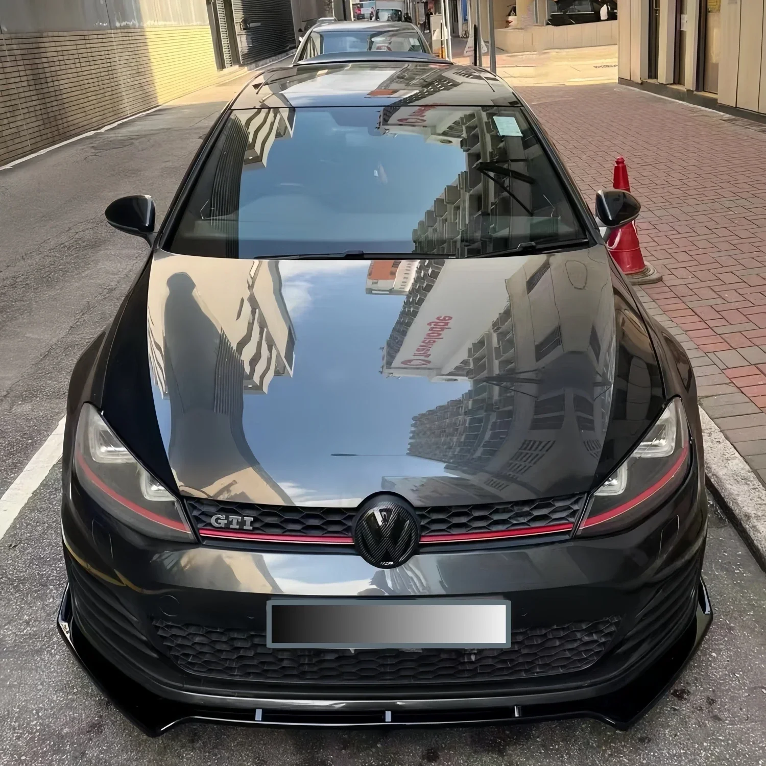 ماكستون ستايل لمعان أسود المصد الأمامي للسيارة الفاصل الشفاه لشركة فولكس فاجن جولف 7 7.5 GTI GTD R R-Line 2013-2020 MK7 MK7.5 TDI TSI 2012-2020