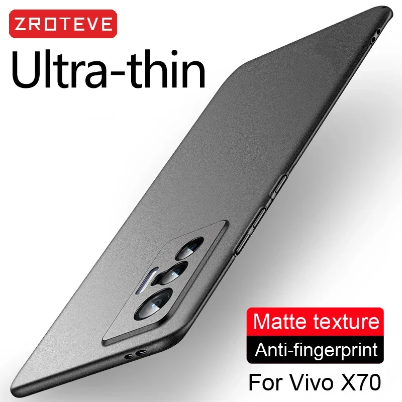 For Vivo X80 Pro Case ZROTEVE Ultra Thin Hard PC Matte Cover For Vivo X80 X70 Pro Plus VivoX80 VivoX70 Pro+ Global Phone Cases