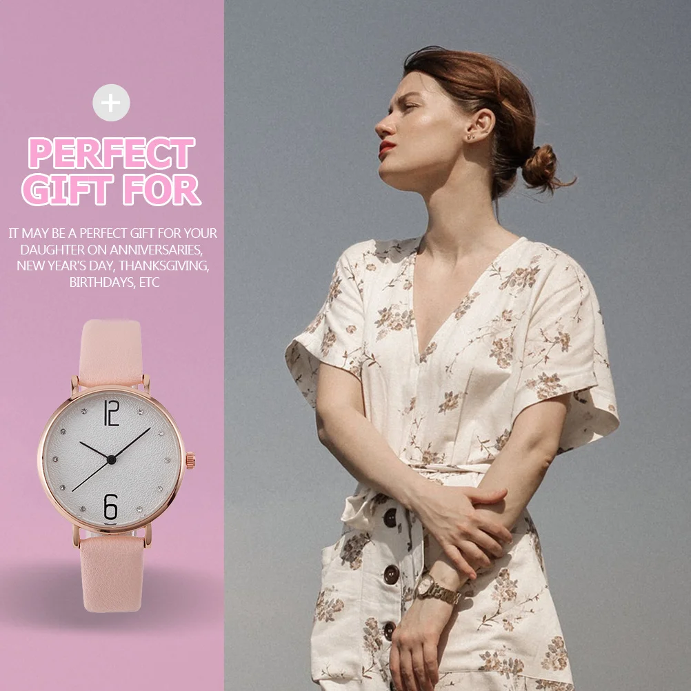 ساعة نسائية أنيقة خفيفة الوزن بسوار كوارتز مقلد، مناسبات أنيقة، هدايا الذكرى السنوية #2