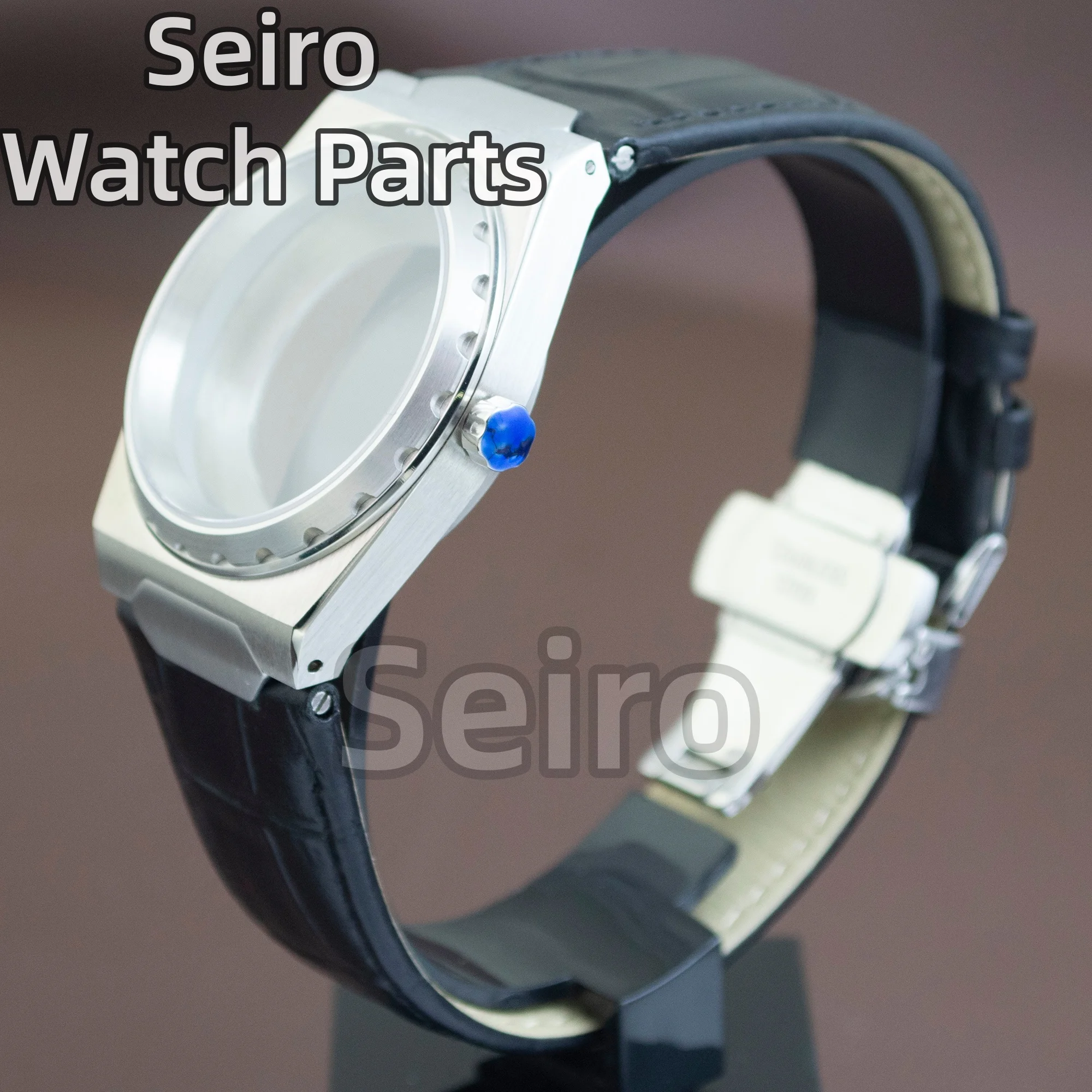 VC222 ساعة حافظة الصلبة الفولاذ المقاوم للصدأ 37 مللي متر ساعة حافظة الياقوت الزجاج 100 متر مقاوم للماء لحركة NH35 NH36 28.5 مللي متر 31 مللي متر الطلب