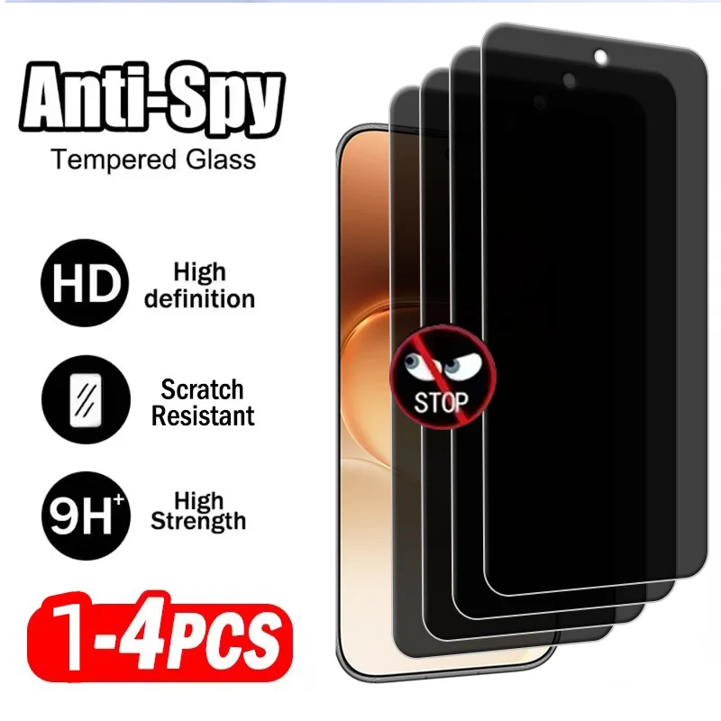

4/3/2/1Pcs For Huawei 600 Pro Glass Huawei 600 Pro Screen Protector Protective 9H Anti-Spy Privacy Tempered Glass Huawei 600 Pro