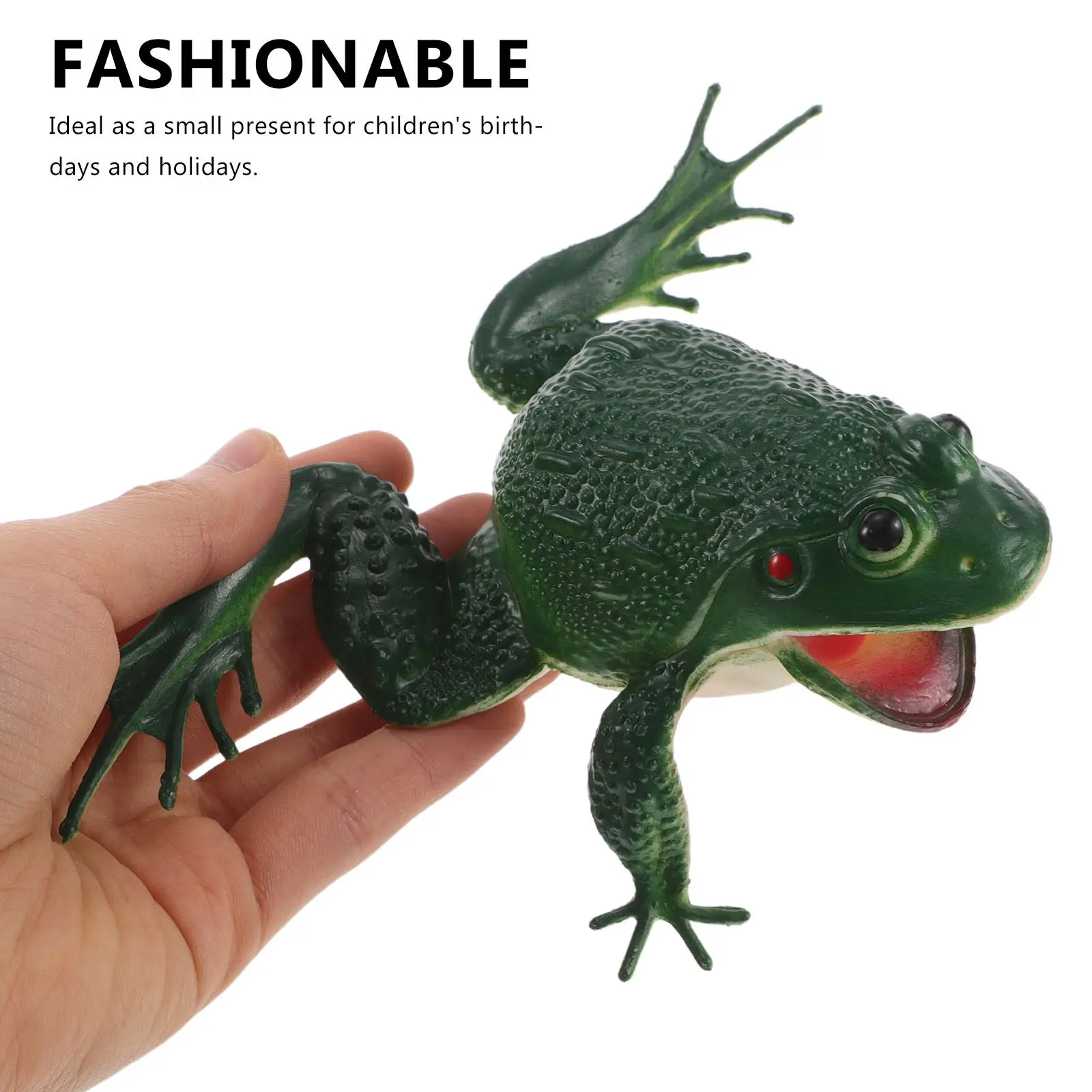 Realistic Frog Squishy Toy – Soft Mini Squeeze Animal for Kids, Party Favors, Holiday Gifts & Stress Relief