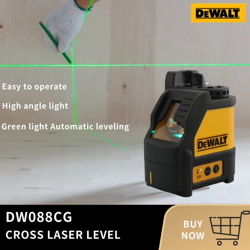 DEWALT DW088CG Green Laser Cross Instrument High Precision Line Automatic Lleveling Instrument