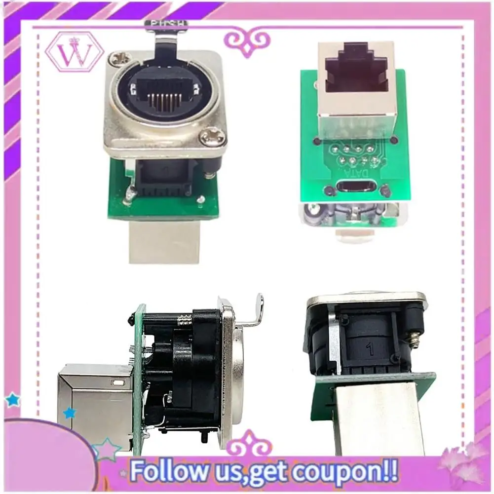 10PCS Ethercon Rj45 Chassis Socket, NE8FDP Ethercon Pass Through Connector, D Series Cat5 RJ45 Panel-Mount Socket